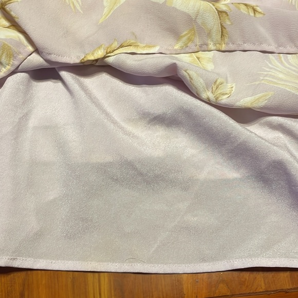 3X Forever 21 purple cream white & tan graphic print sleeveless lined mini dress - Picture 10 of 15